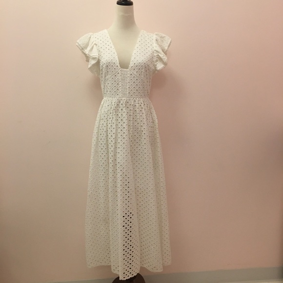 White Eyelet Dress - Picture 2 of 5